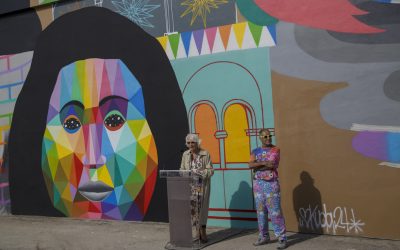 Teófila Martínez: “El mural de OKUDA SAN MIGUEL es solo el principio de la transformación de este espacio”