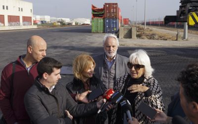 La APBC y el Ayuntamiento de Jerez reclaman más largo de vía para la terminal logística ferroviaria de Jerez